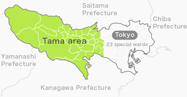 Afbeeldingsresultaat voor map tama city tokyo