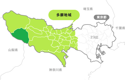 地図：檜原村